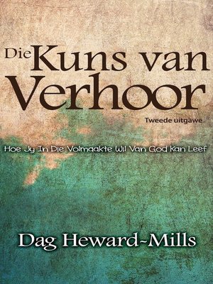 cover image of Die Kuns van Verhoor